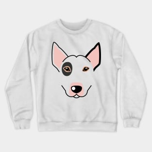 Bull Terrier dog face Crewneck Sweatshirt